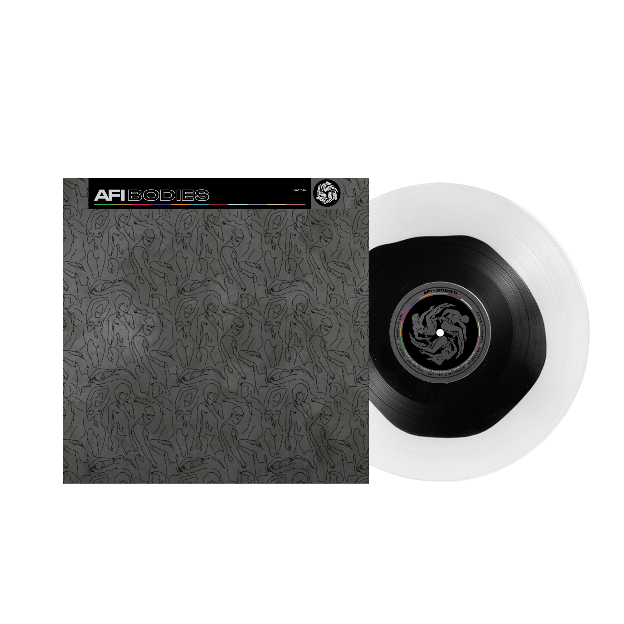 AFI 'BODIES' LP - LTD.300 - CLEAR WITH BLACK BLOB