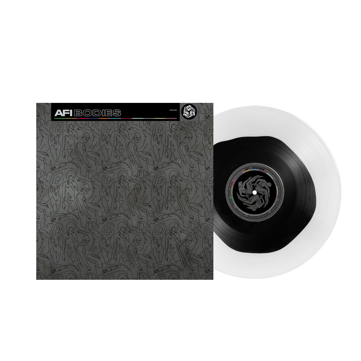 AFI 'BODIES' LP - LTD.300 - CLEAR WITH BLACK BLOB