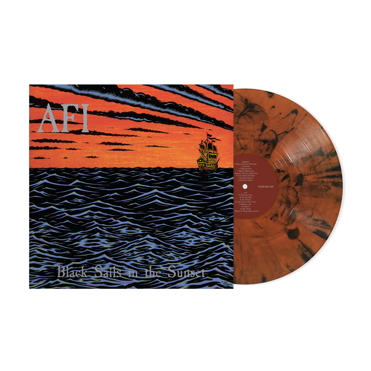AFI ‘BLACK SAILS IN THE SUNSET’ 25TH ANNIVERSARY LP - EXCLUSIVE - LTD. 500 - ORIOLE