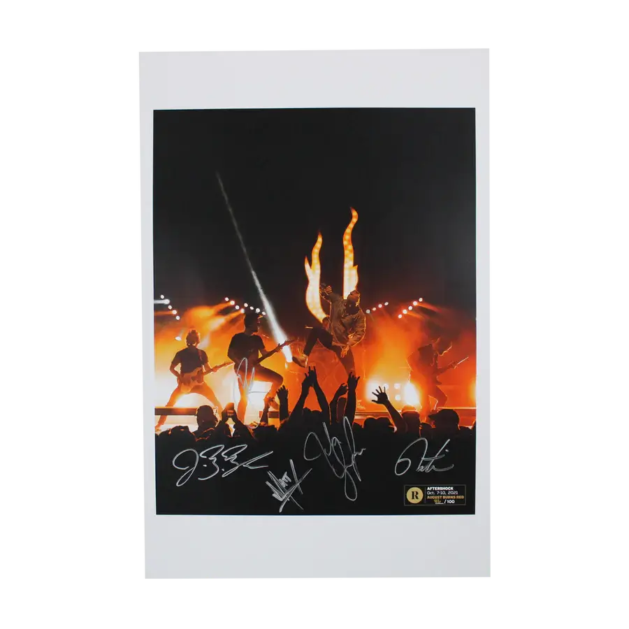 AUGUST BURNS RED X REVOLVER AFTERSHOCK- SIGNED FESTIVAL POSTER