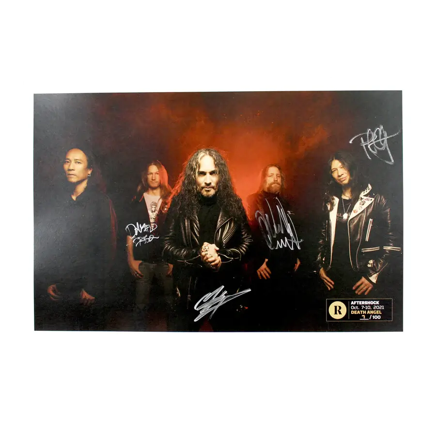 DEATH ANGEL X REVOLVER AFTERSHOCK- SIGNED FESTIVAL POSTER