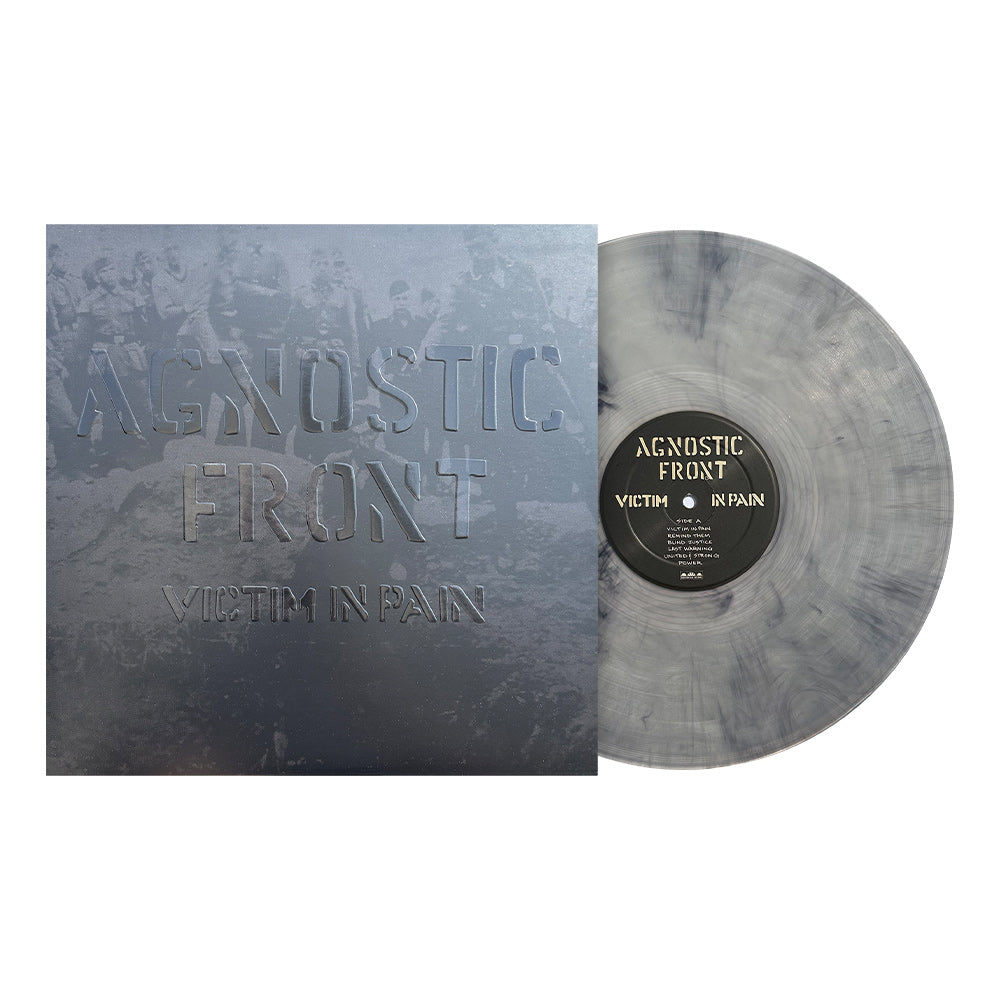 AGNOSTIC FRONT ‘VICTIM IN PAIN’ LP - EXCLUSIVE - LTD.500 - BLACK PLATINUM SWIRL