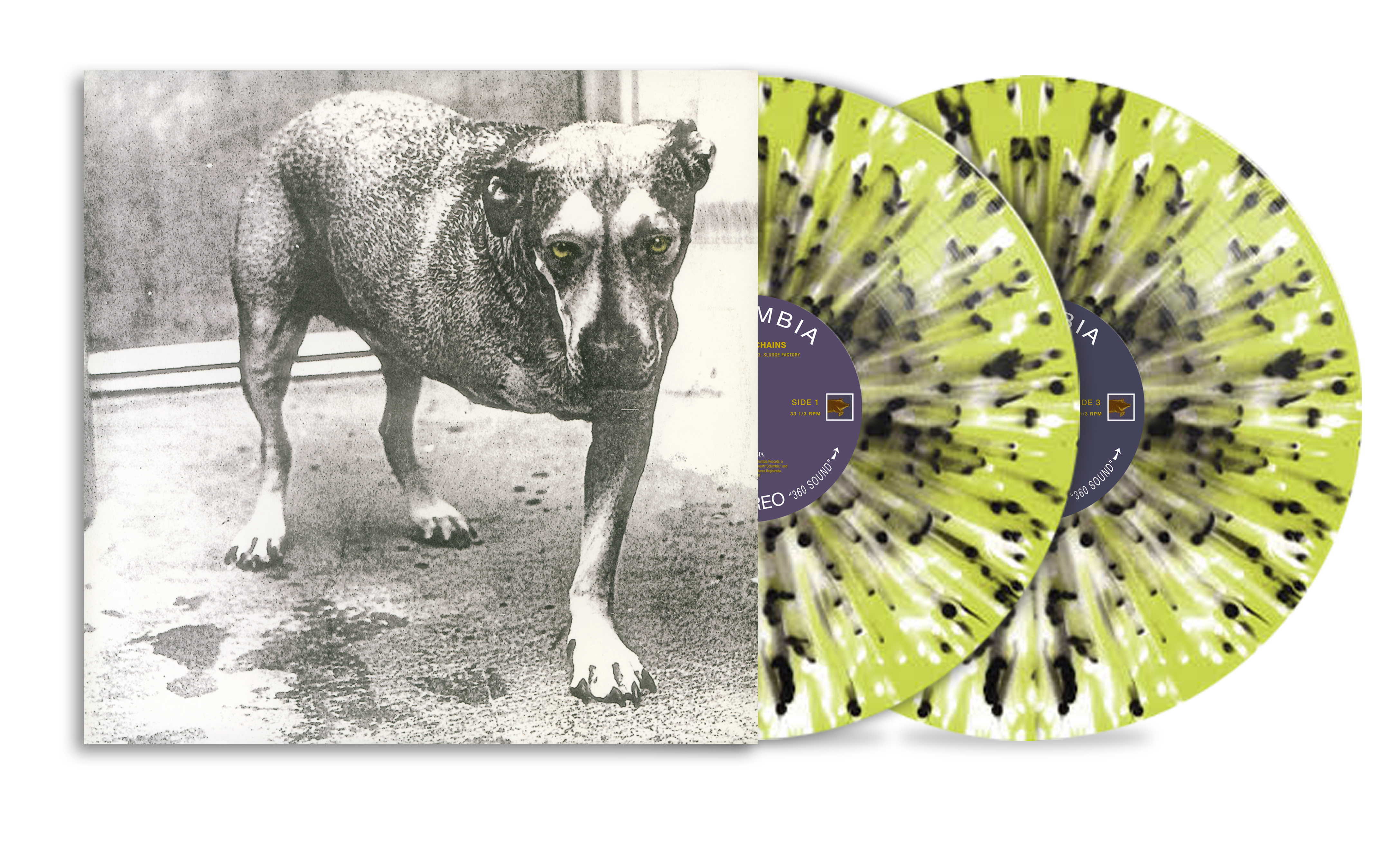 ALICE IN CHAINS 'ALICE IN CHAINS’ 30TH ANNIVERSARY 2LP (Exclusive – Translucent Highlighter Yellow w/ Black & White Splatter Vinyl)