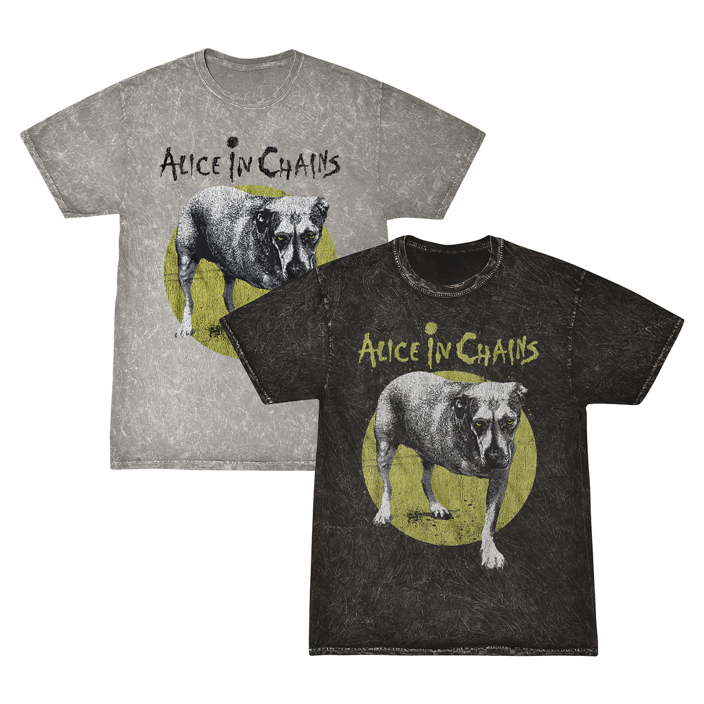 ALICE IN CHAINS'THREE-LEGGED DOG' MINERAL WASH T-SHIRT