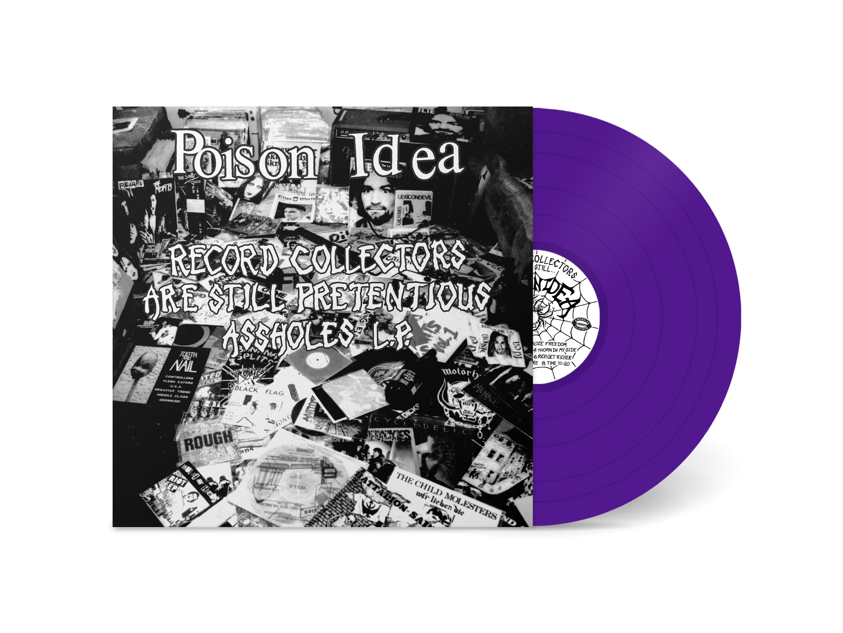 POISON IDEA 'RECORD COLLECTORS ARE STILL PRETENTIOUS ASSHOLES' LP (Purple Vinyl)