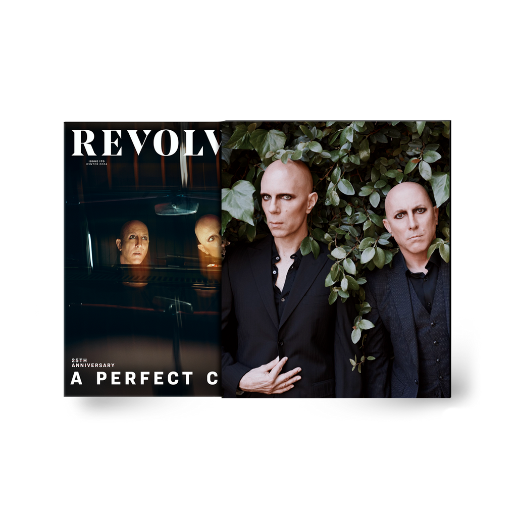 A PERFECT CIRCLE X REVOLVER BUNDLE ' ALTERNATIVE COVER WINTER 2024 ISSUE IN NUMBERED SLIPCASE & EXCLUSIVE T-SHIRT