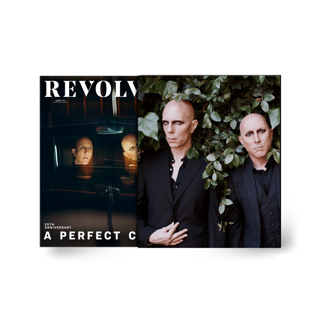 A PERFECT CIRCLE X REVOLVER BUNDLE ' ALTERNATIVE COVER WINTER 2024 ISSUE IN NUMBERED SLIPCASE & EXCLUSIVE T-SHIRT