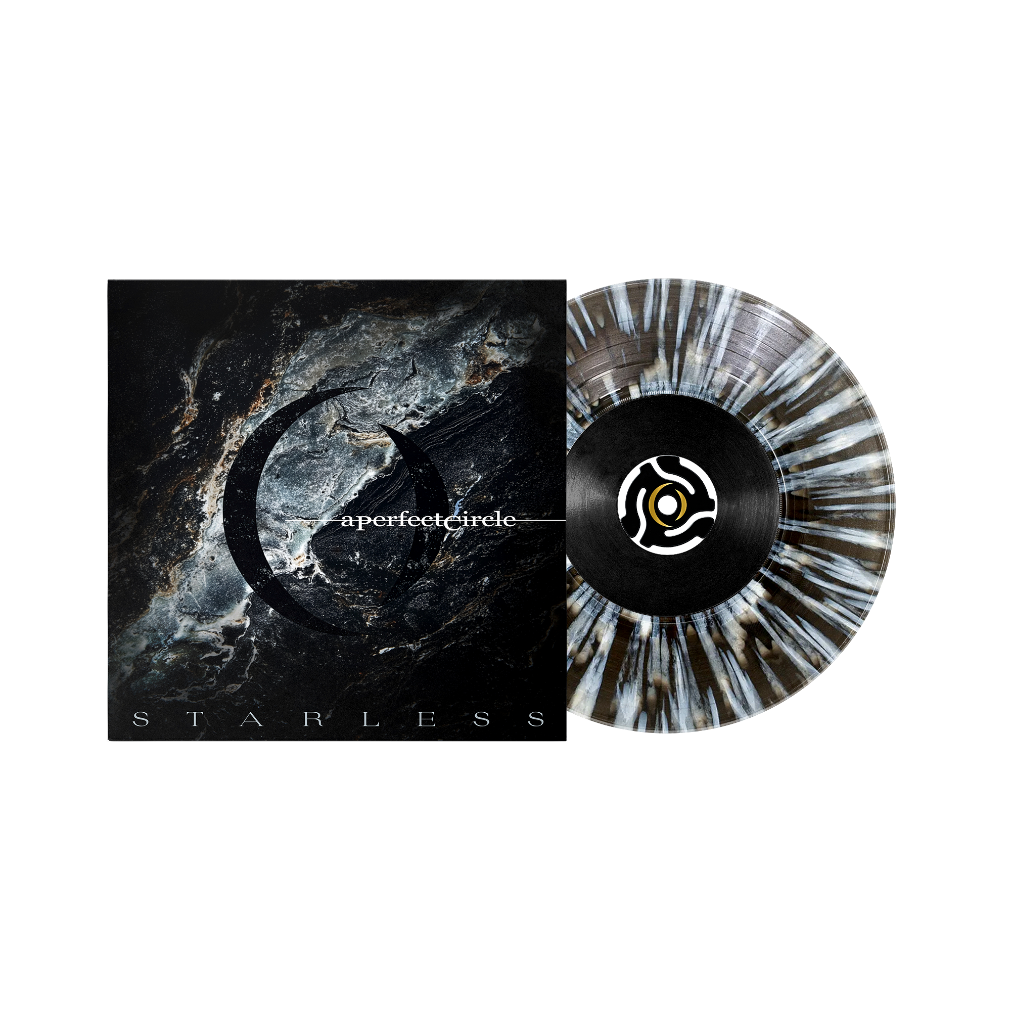 A PERFECT CIRCLE ‘STARLESS’ 7" (Exclusive – Limited to 1000, Transparent Black Ice w/ White Splatter & B-Side Etching Vinyl)