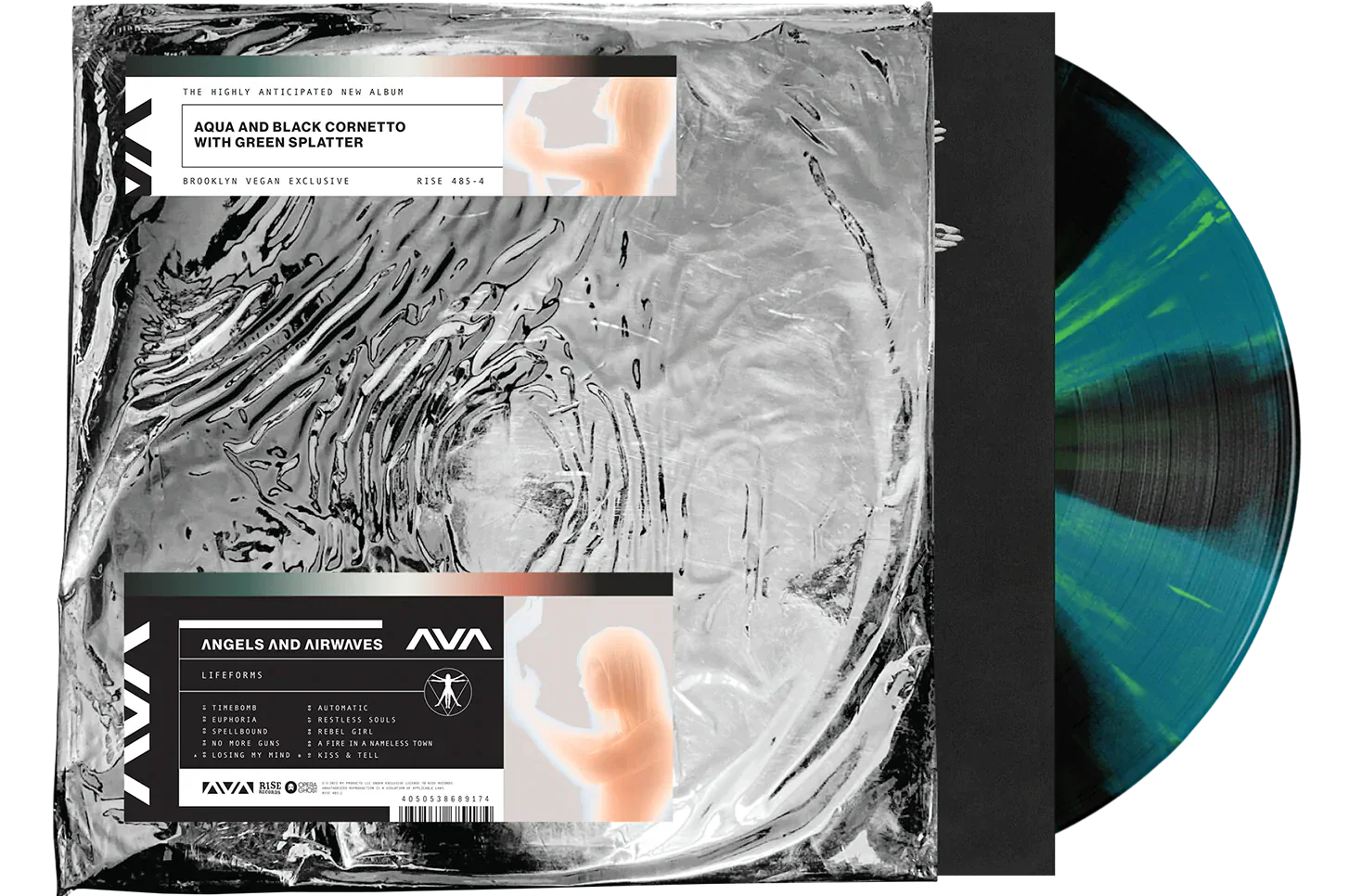 ANGELS & AIRWAVES 'LIFEFORMS' LP - LTD. 300 - AQUA/BLACK/GREEN/SPLATTER