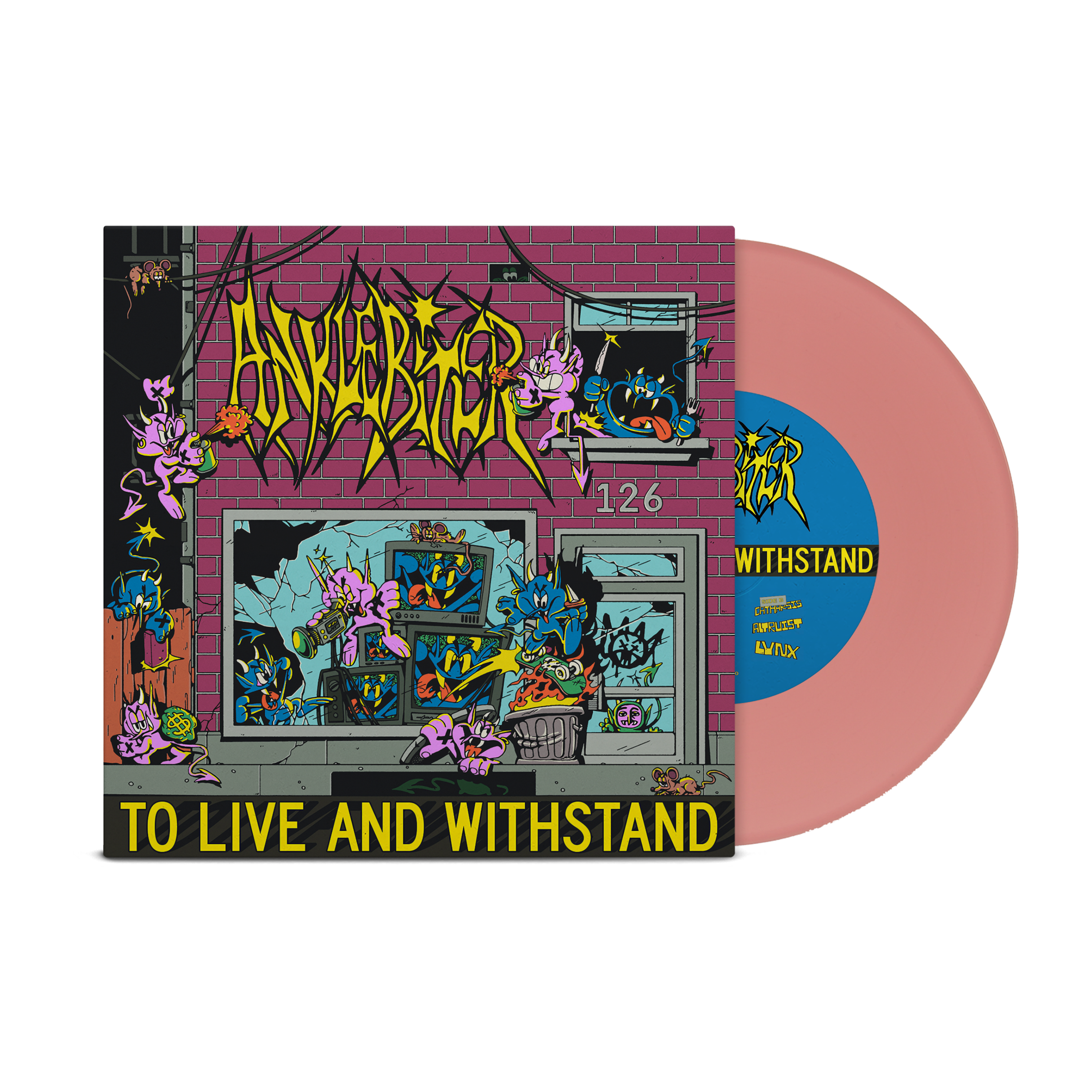 ANKLEBITER ‘TO LIVE AND WITHSTAND’ 7" EP - LTD. 100 - PINK