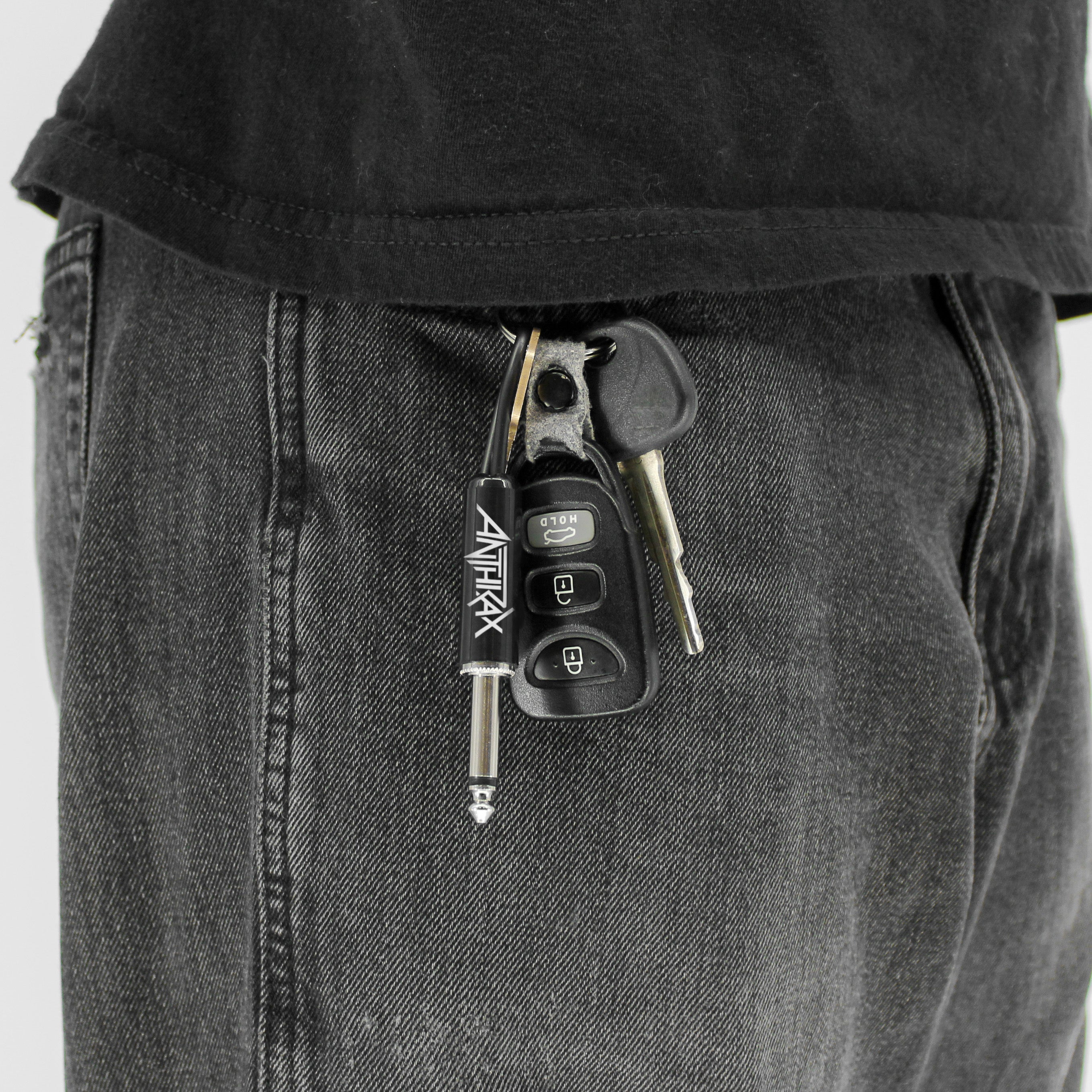 ANTHRAX LOGO GUITAR PLUG KEYCHAIN