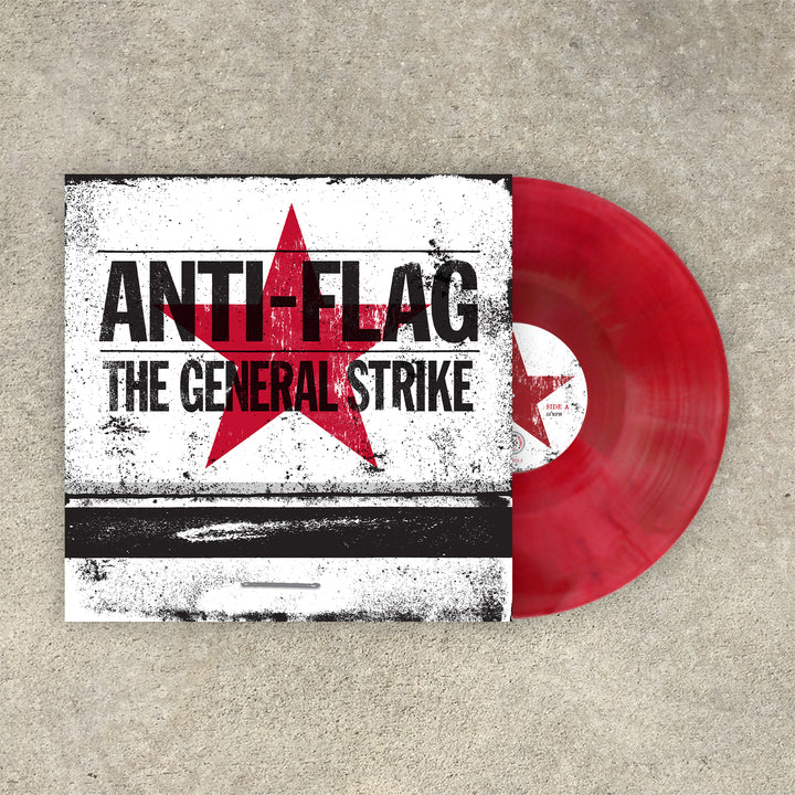 ANTI FLAG 'THE GENERAL STRIKE' 10TH ANNIVERSARY LP - RED