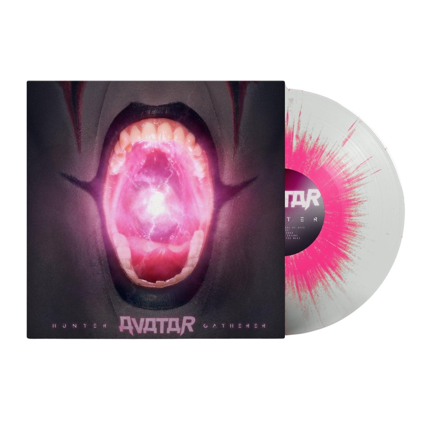 AVATAR 'HUNTER GATHERER' LP - CLEAR/NEON PINK/SPLATTER