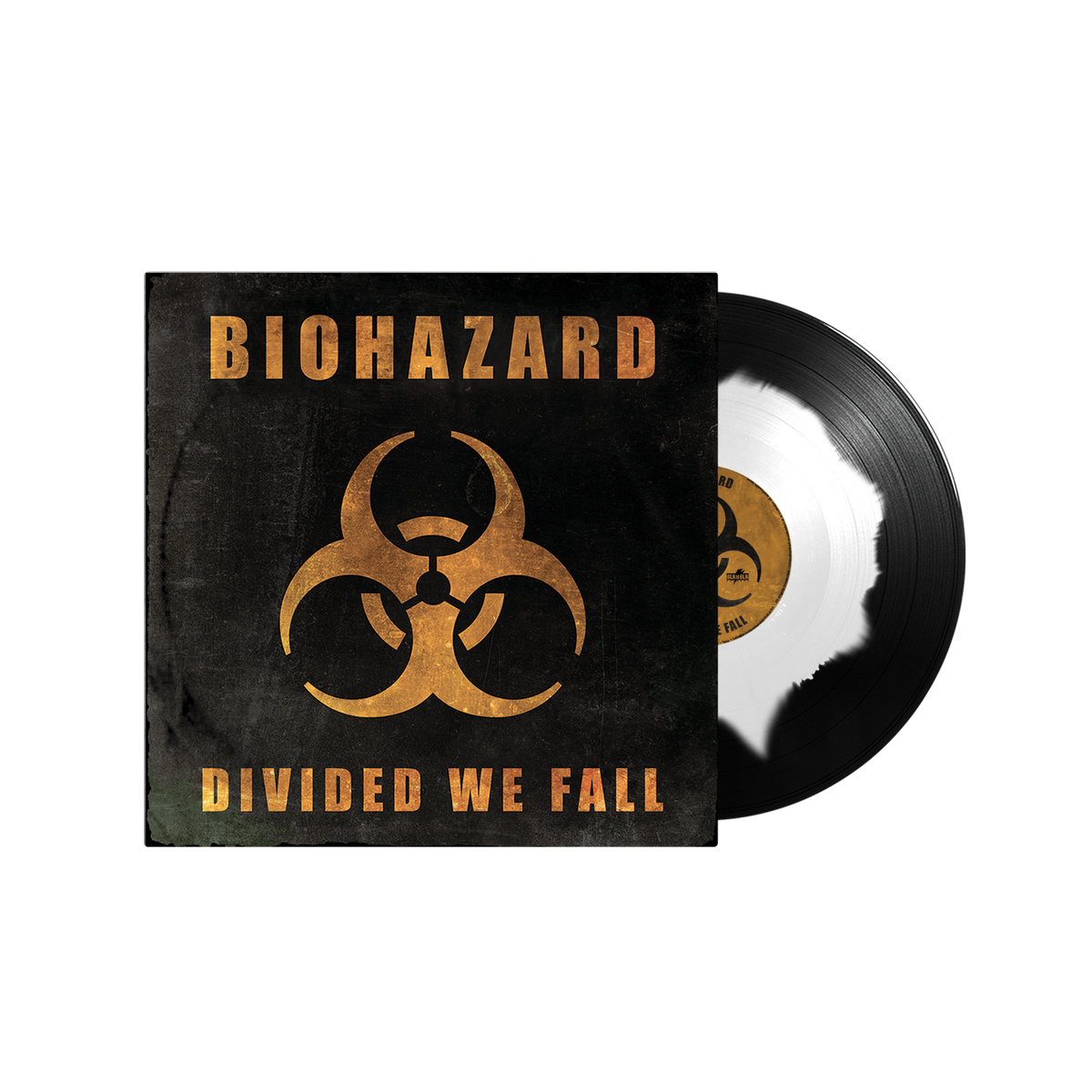 BIOHAZARD ‘DIVIDED WE FALL’ LP - EXCLUSIVE - LTD. 400 - WHITE/BLACK CORONA
