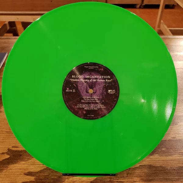 BLOOD INCANTATION 'HIDDEN HISTORY OF THE HUMAN RACE' LP - NEON GREEN