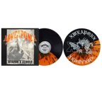 XWEAPONX'WEAPON X DEMO 2' EP - EXCLUSIVE - LTD. 150 - CLEAR ORANGE/BLACK/DARK BLUE SPLATTER/SILK SCREENED B-SIDE