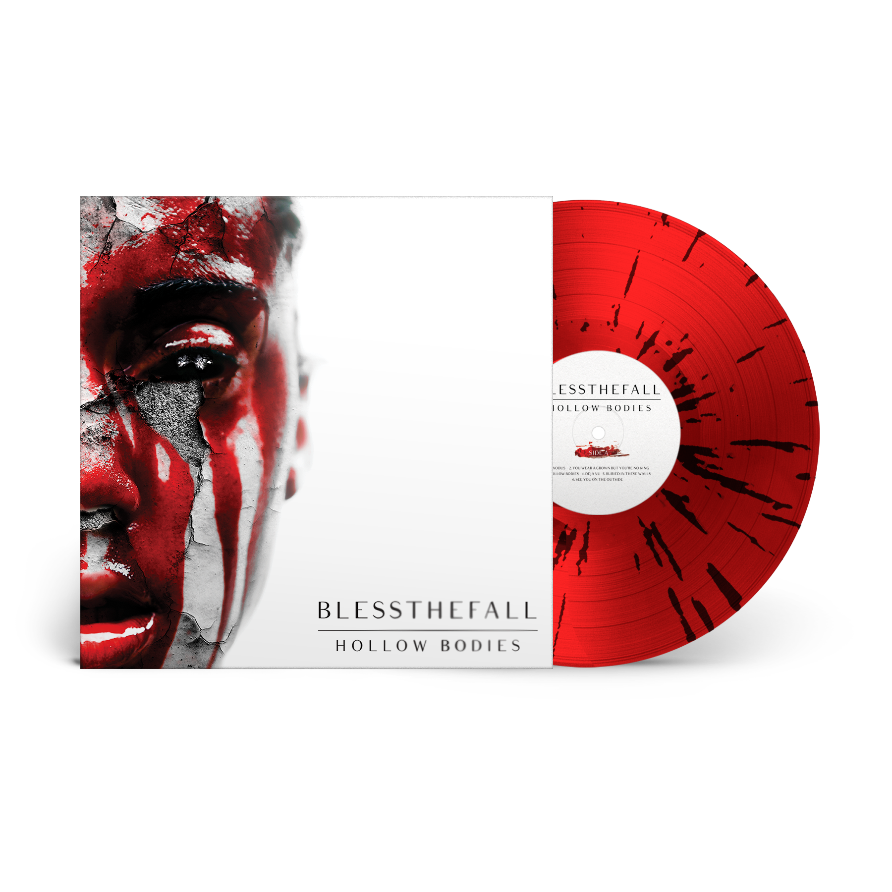 BLESSTHEFALL ‘HOLLOW BODIES’ 10TH ANNIVERSARY LP - LTD. 500 - RED/BLACK