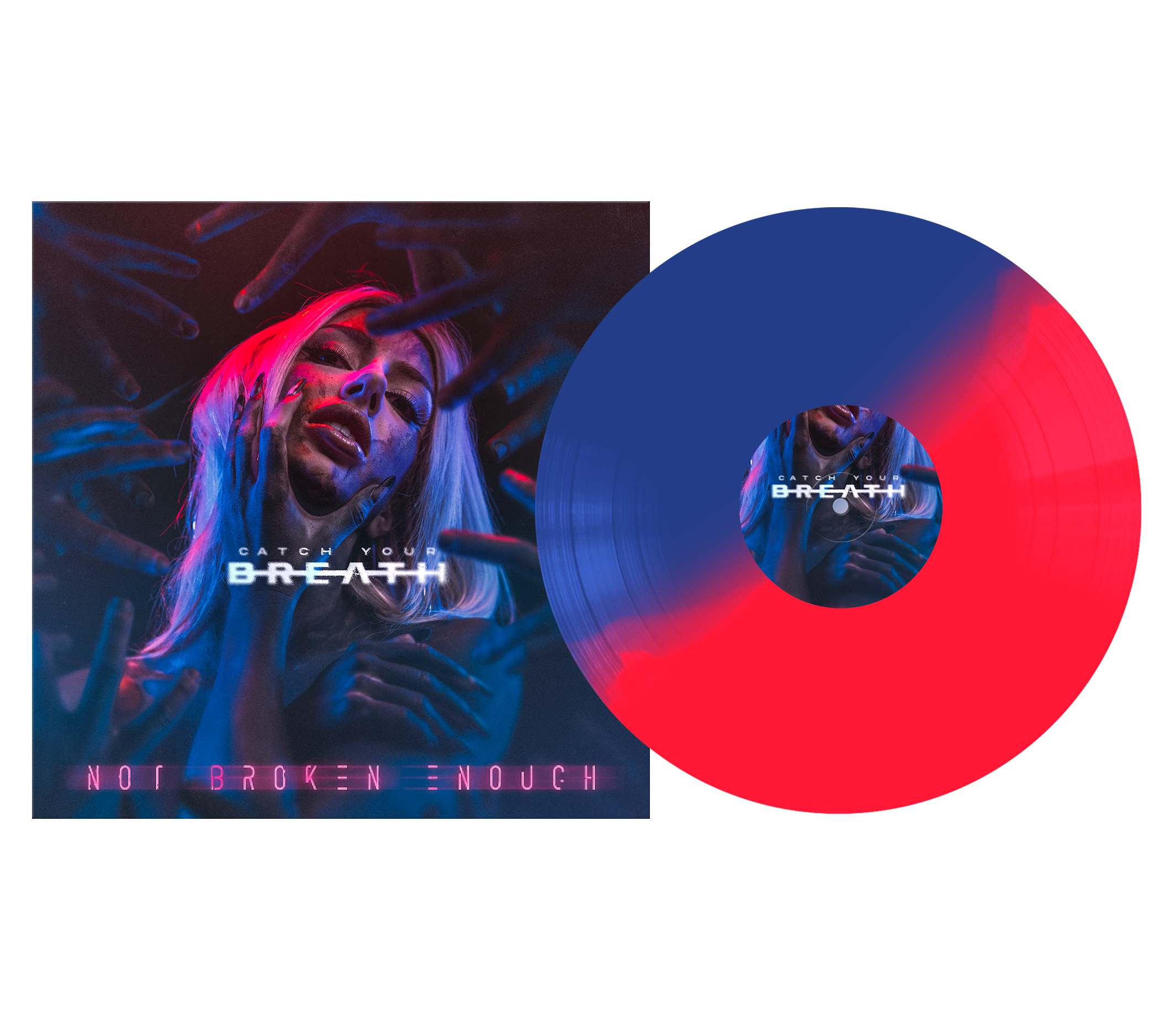 CATCH YOUR BREATH ‘NOT BROKEN ENOUGH’ LP - EXCLUSIVE - LTD. 500 - BLUE/MAGENTA