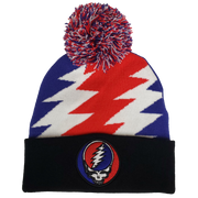 GRATEFUL DEAD SYF JACQUARD 1X1 RIBBED POM KNIT HAT