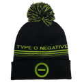 TYPE O NEGATIVE JACQUARD 1X1 RIBBED POM KNIT HAT