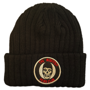 MISFITS EMB.PATCH LOGO 3XL2 RIBBED BLACK ACRYLIC KNIT HAT