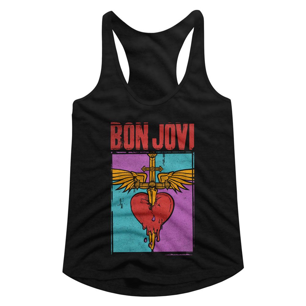 BON JOVI - HEART AND DAGGER LADIES SHIRT