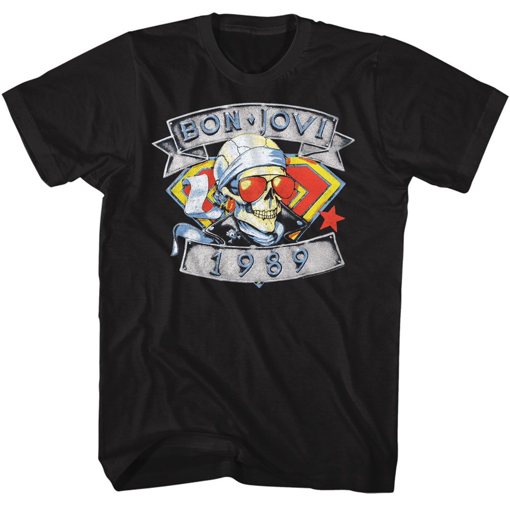 BON JOVI - 1989 SKULL MAN SHIRT