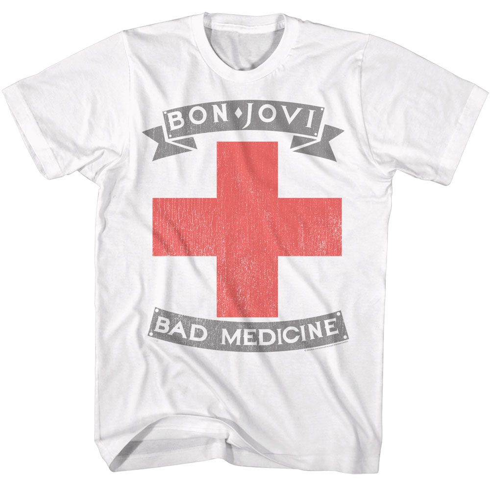 BON JOVI - BAD MEDICINE CROSS SHIRT