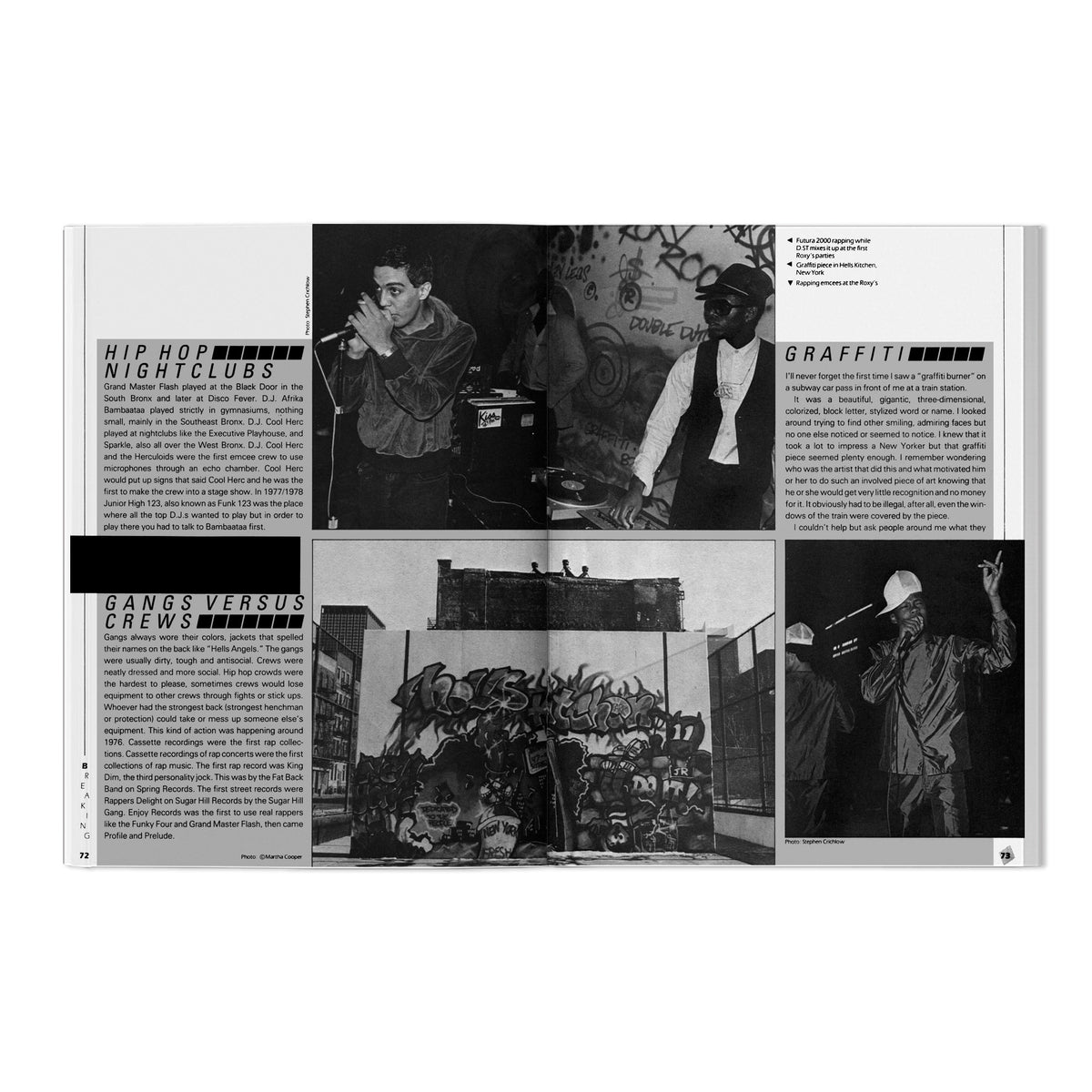 MICHAEL HOLMAN 'BREAKING AND THE NEW YORK CITY BREAKERS' BOOK