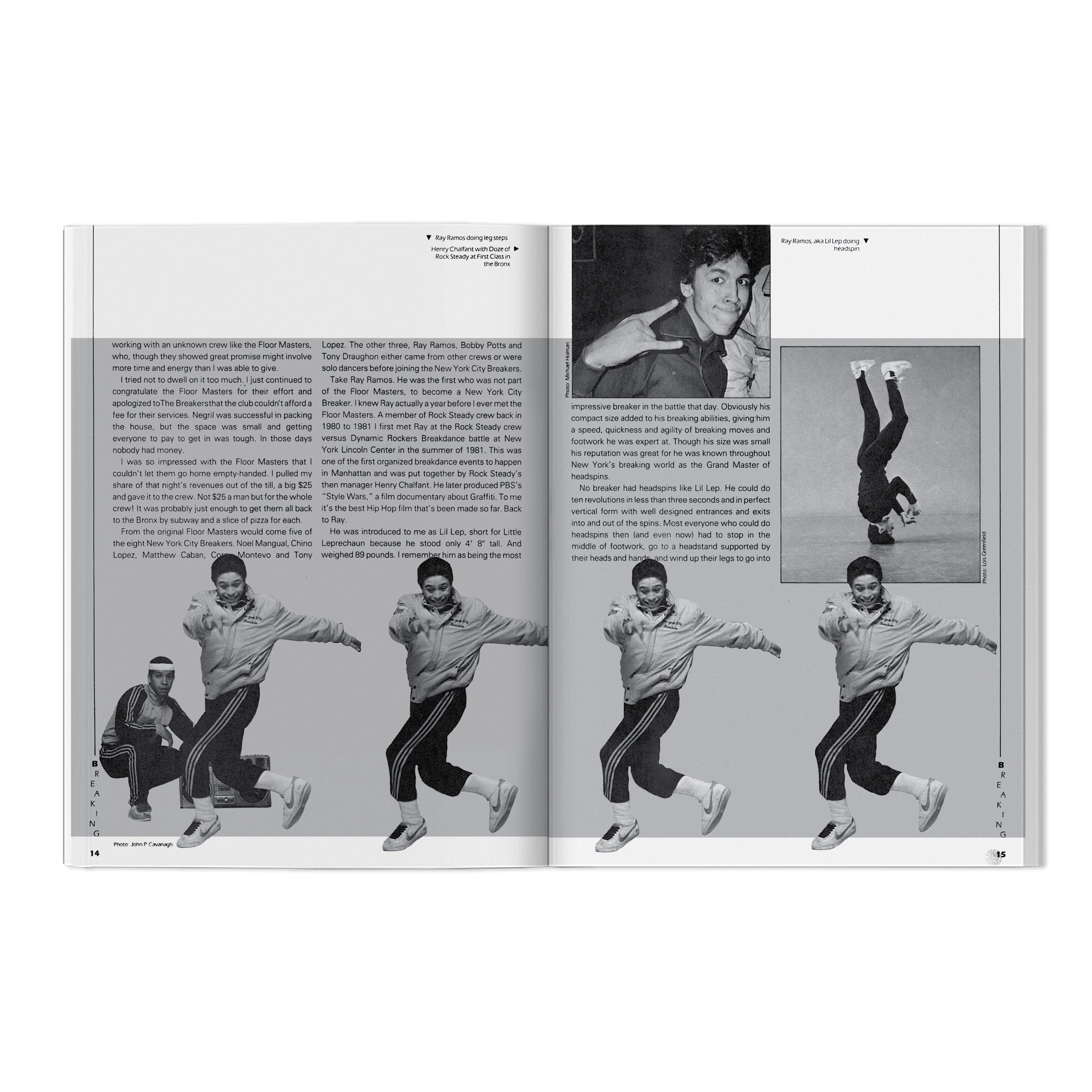 MICHAEL HOLMAN 'BREAKING AND THE NEW YORK CITY BREAKERS' BOOK