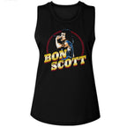 BON SCOTT - GOLD NAME LADIES SHIRT
