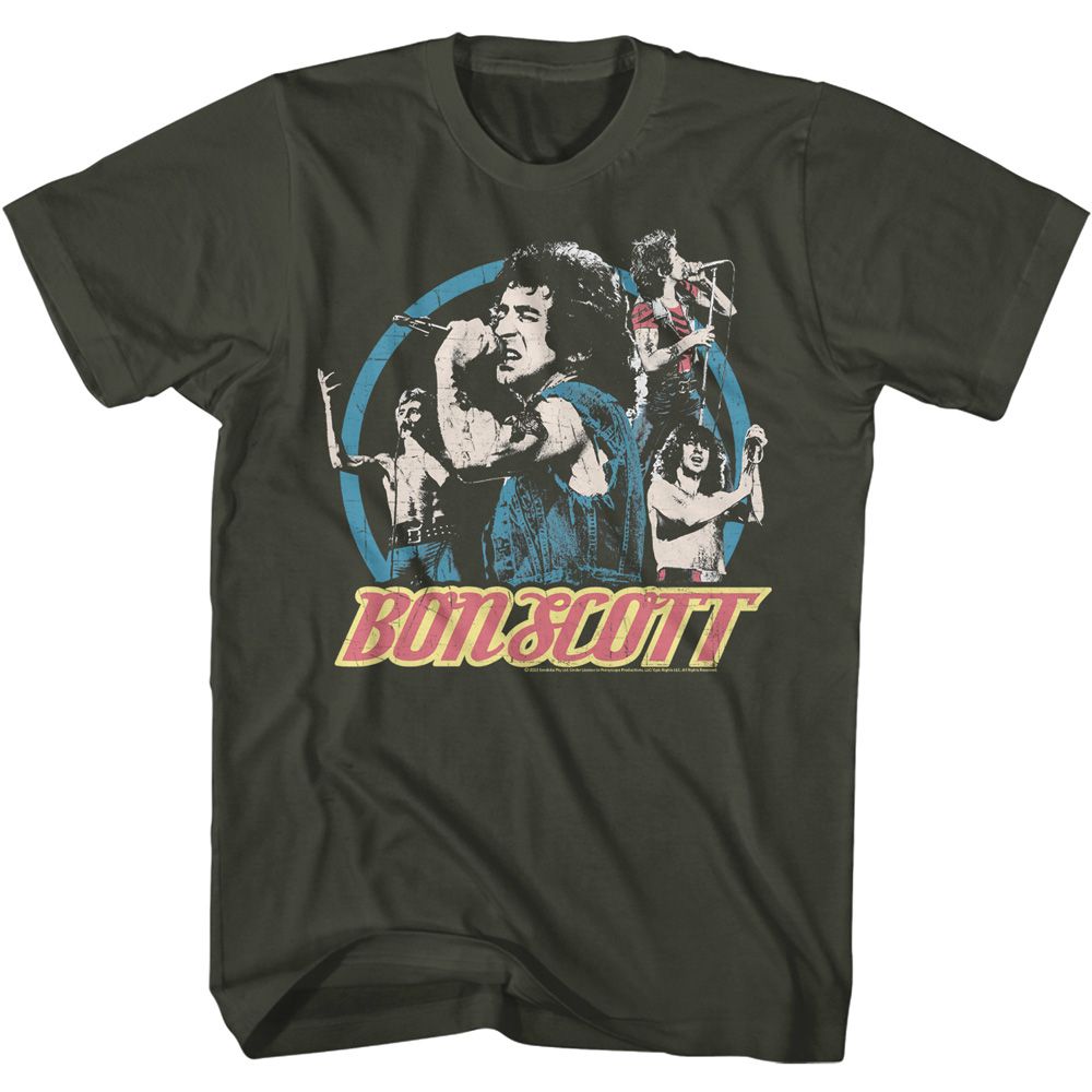 BON SCOTT - MULTI IMAGE CIRCLE SHIRT