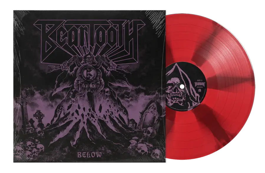 BEARTOOTH 'BELOW' LP - LTD. 300 - RED/GREY/CORNETTO