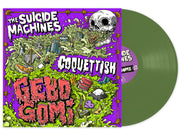 SUICIDE MACHINES/COQUETTISH ‘GEBO GOMI’ LP - EXCLUSIVE - LTD. 100 - GREEN SPLIT