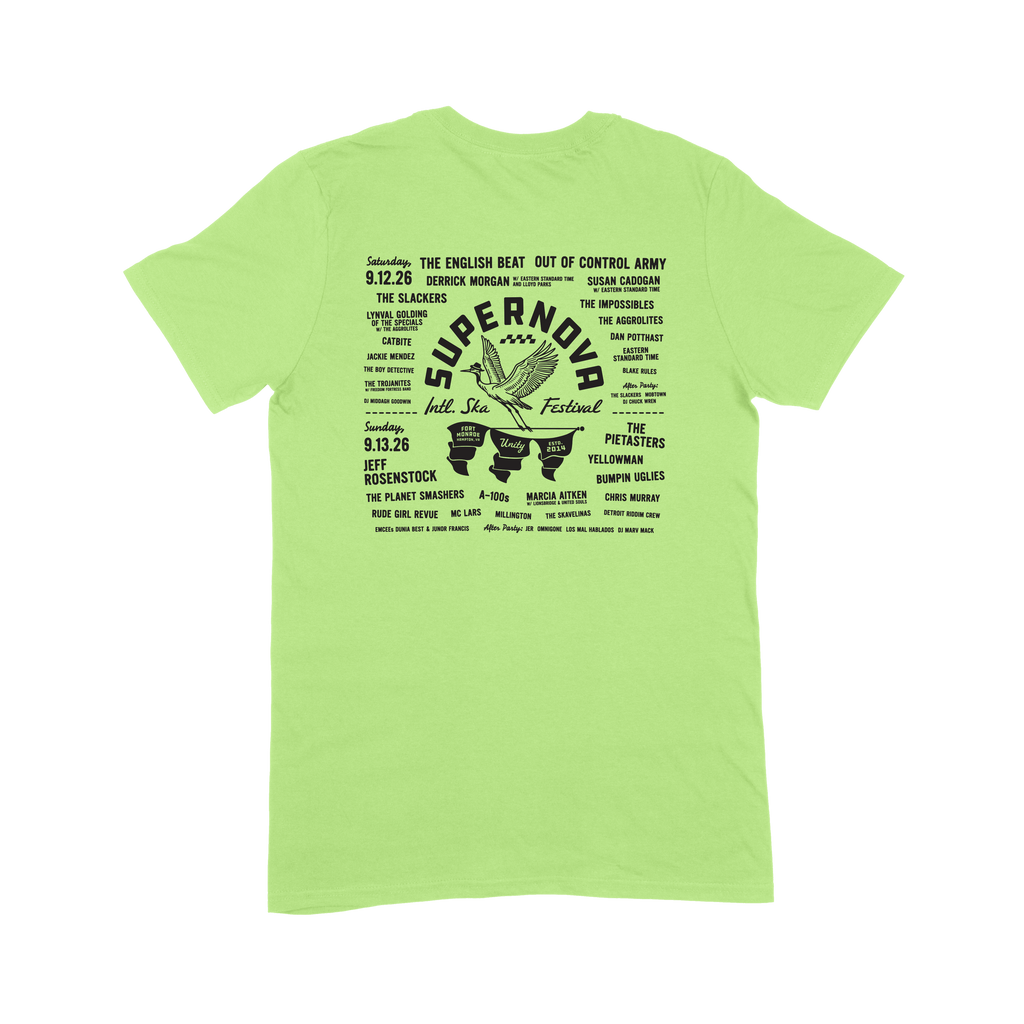 SUPERNOVA GREAT HERON PISTACHIO TEE WITH LINE-UP