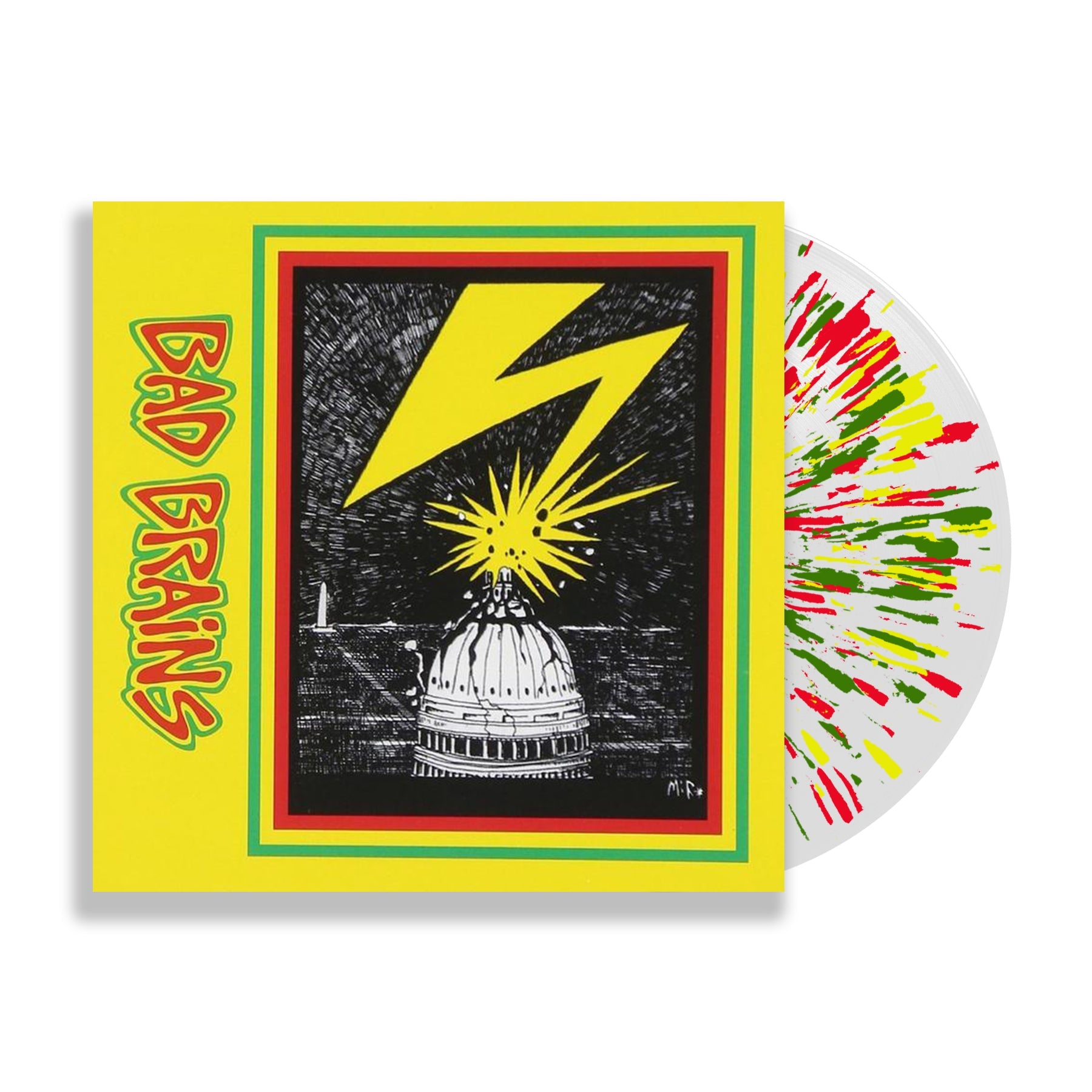 BAD BRAINS 'BAD BRAINS' LP - LTD. 750 - CLEAR/YELLOW/RED/GREEN
