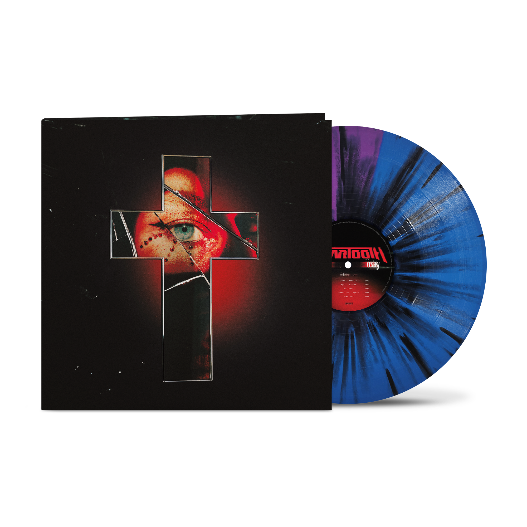 BEARTOOTH 'PURE ECSTASY' LP - EXCLUSIVE - LTD. 500 - BLUE/PURPLE/BLACK SPLATTER
