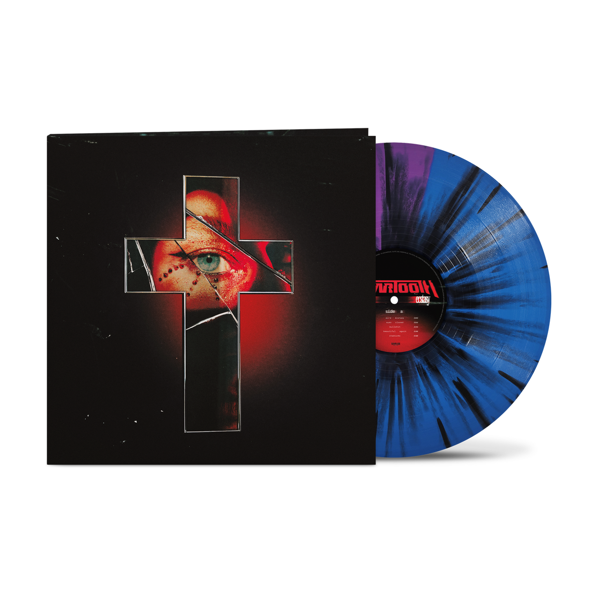 BEARTOOTH 'PURE ECSTASY' LP - EXCLUSIVE - LTD. 500 - BLUE/PURPLE/BLACK SPLATTER