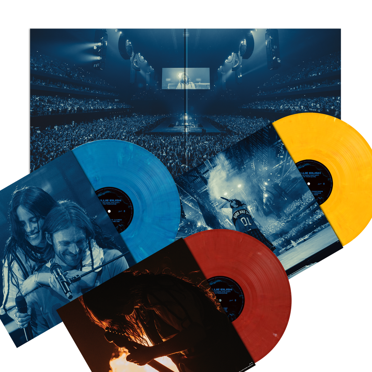 BILLIE EILISH 'HIT ME HARD AND SOFT: THE TOUR (LIVE)' 3LP - RECYCLED COLOR