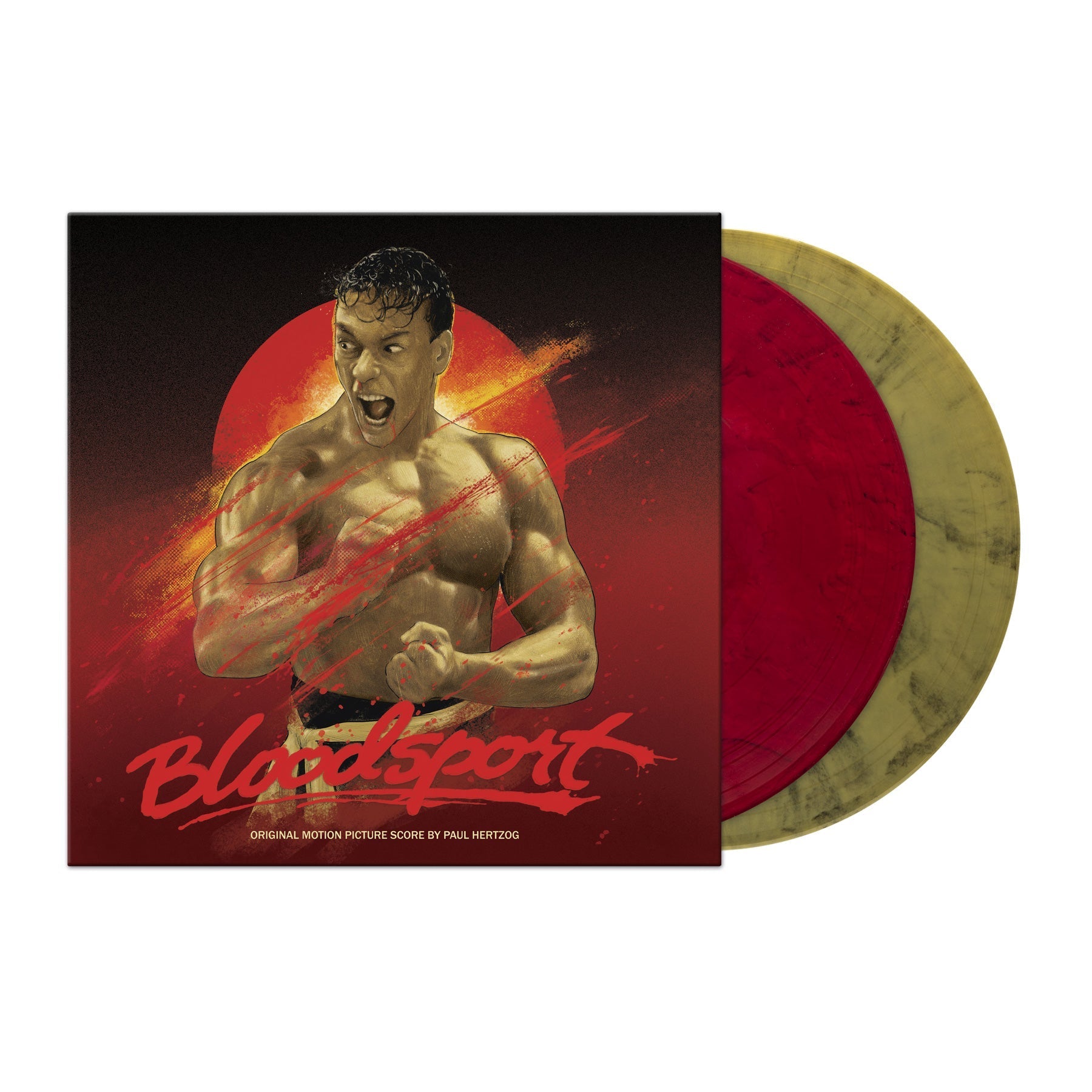 BLOODSPORT SOUNDTRACK 2LP BY PAUL HERTZOG - COLORED