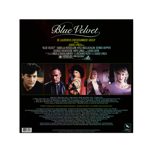 ANGELO BADALAMENTI 'BLUE VELVET SOUNDTRACK' 40TH ANNIVERSARY LP (Exclusive – Limited to 500, Half Silver Gray/Half Royal Blue Vinyl)