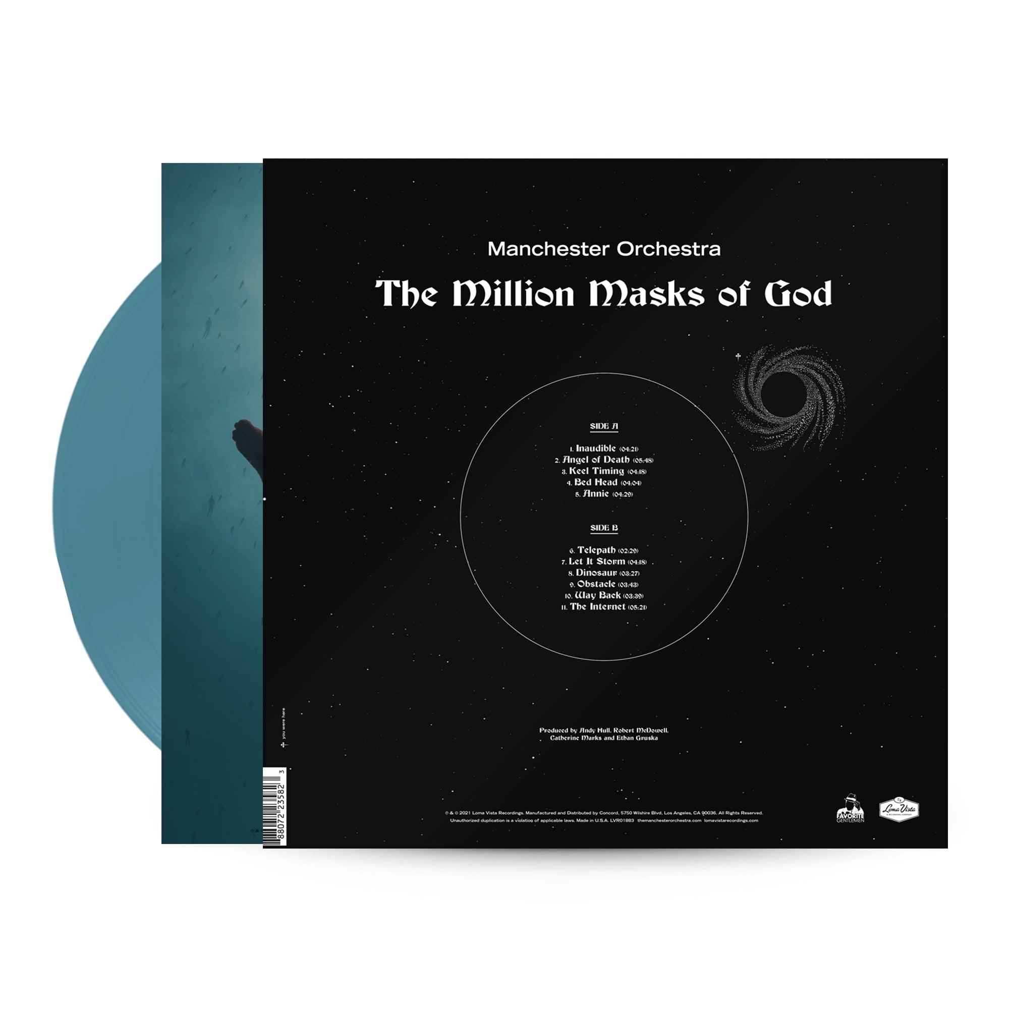 MANCHESTER ORCHESTRA ‘THE MILLION MASKS OF GOD’ LP - LTD. 500 - SEA BLUE