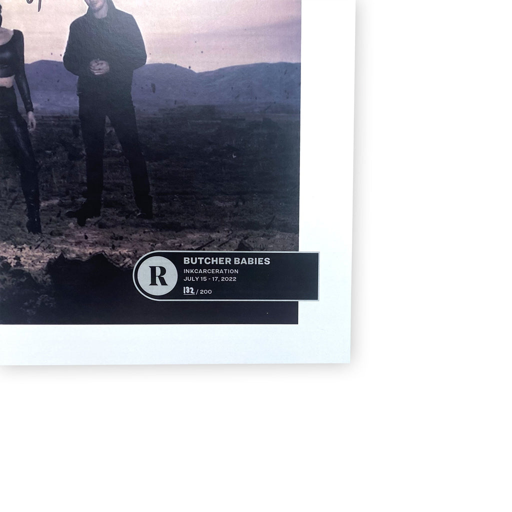 BUTCHER BABIES x REVOLVER x INKCARCERATION 2022 NUMBERED POSTER - LTD.
