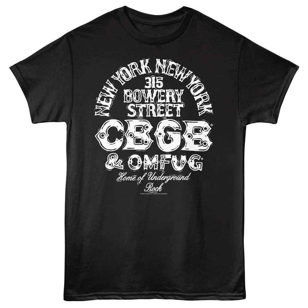 CBGB - LOGO AND ADDRESS SHIRT