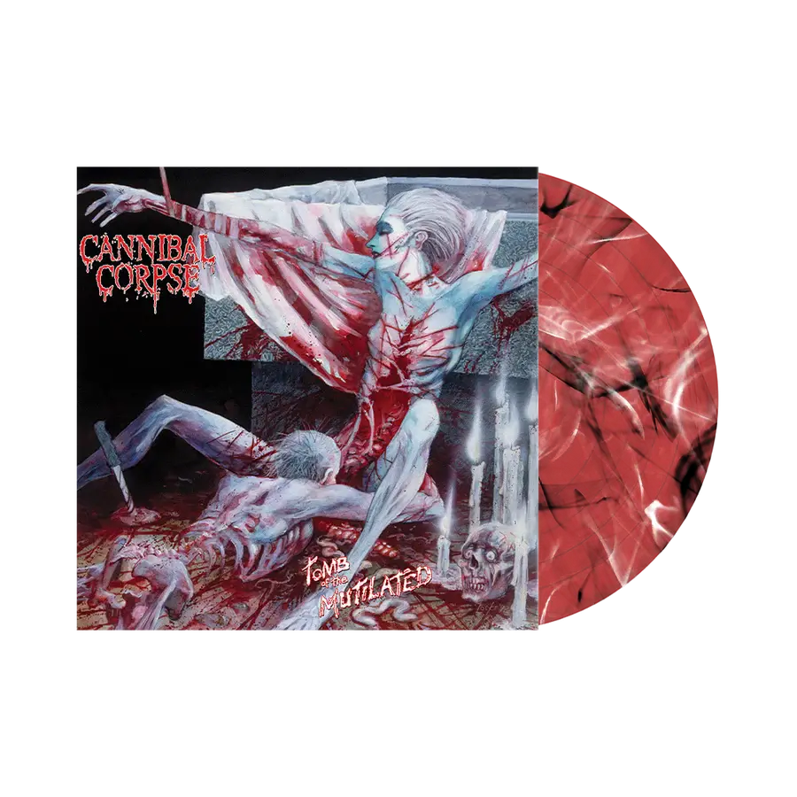 CANNIBAL CORPSE 'TOMB OF THE MUTILATED' LP - EXCLUSIVE - LTD. 500 - CLEAR RED/BLACK/WHITE/SWIRL