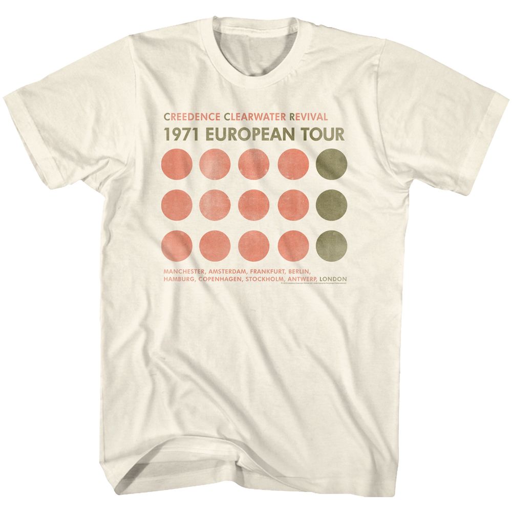 CREEDENCE CLEARWATER REVIVAL - EUROPEAN TOUR SHIRT