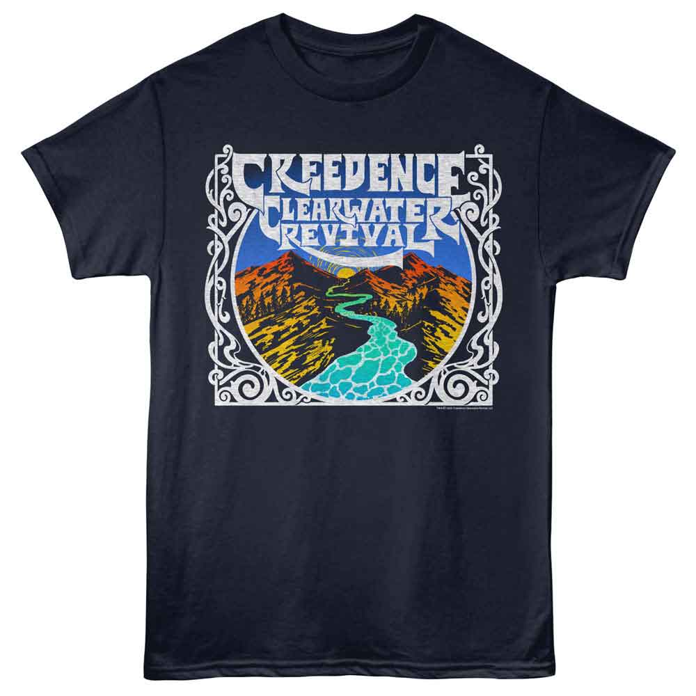 CREEDENCE CLEARWATER REVIVAL - CCR MOUNTAINS AND RIVER SHIRT