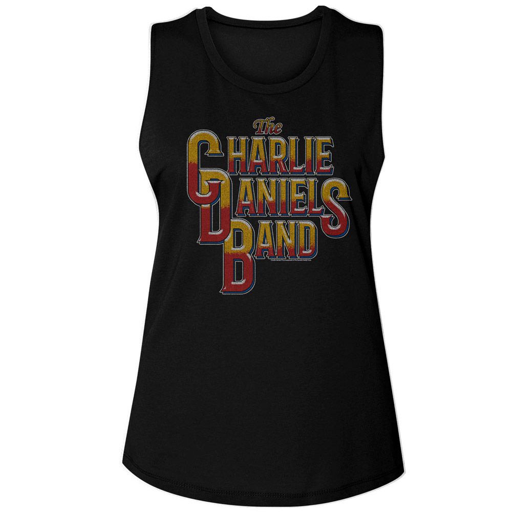 CHARLIE DANIELS BAND - CDB VINTAGE STYLE LOGO LADIES SHIRT