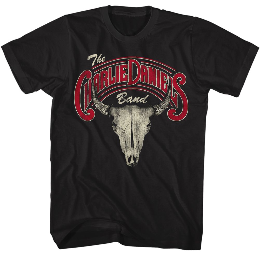 CHARLIE DANIELS BAND - CDB-SKULL N LOGO SHIRT
