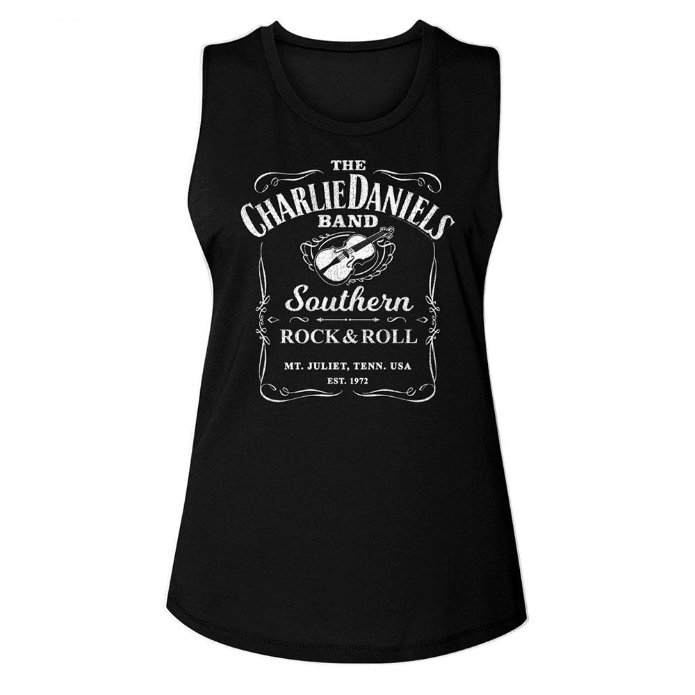 CHARLIE DANIELS BAND - CDB LABEL LADIES SHIRT